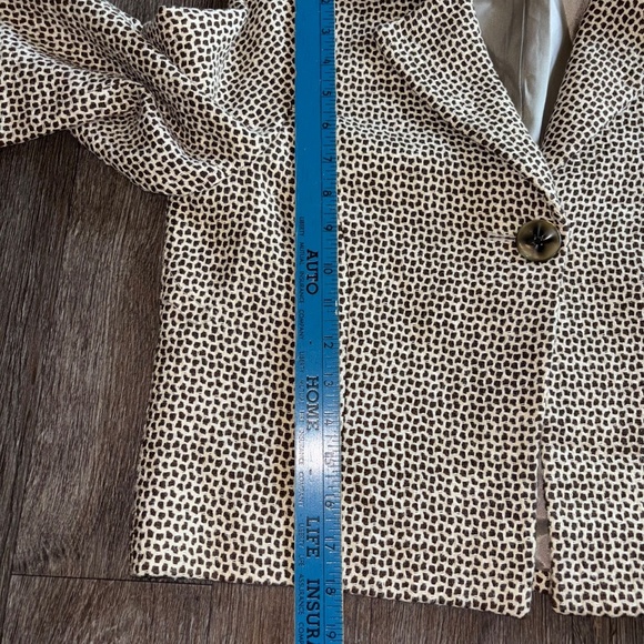 Austin Reed size 6 cotton/linen 3/4 sleeve jacket blazer - Picture 9 of 11